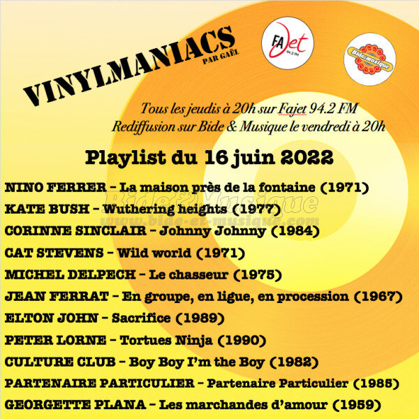 Vinylmaniacs - Emissions : Vinylmaniacs (rediffusion)