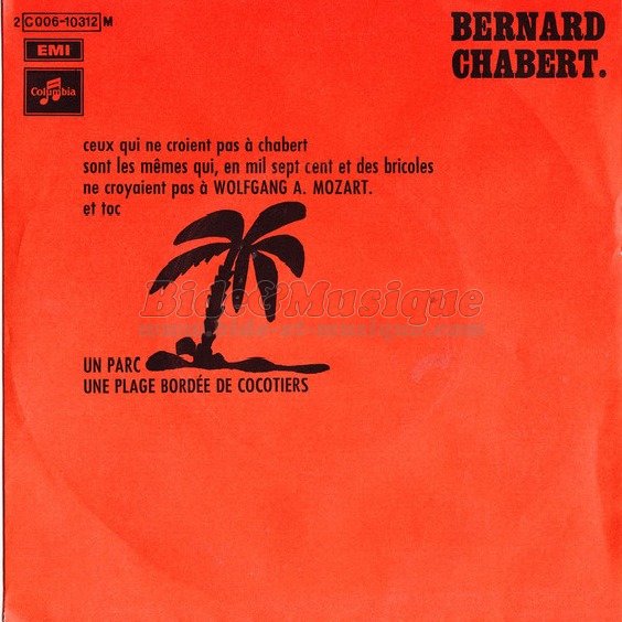 Bernard Chabert - Une plage borde de cocotiers