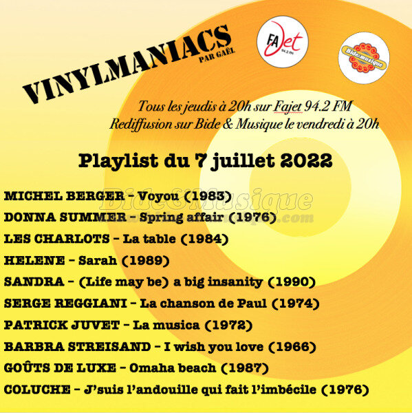 Vinylmaniacs - Emission n220 (7 juillet 2022)