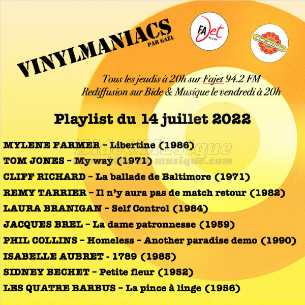 Vinylmaniacs - Emission n221 (14 juillet 2022)
