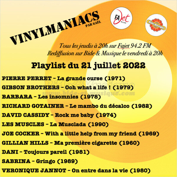 Vinylmaniacs - Emission n222 (21 juillet 2022)