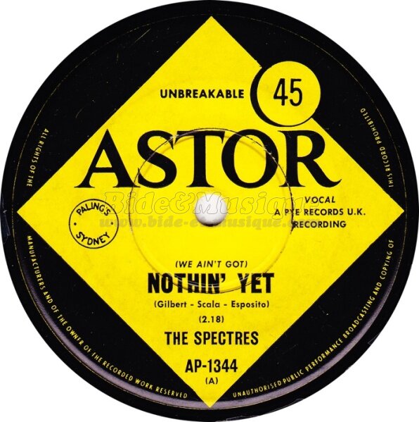 The Spectres - (We ain't got) Nothing yet