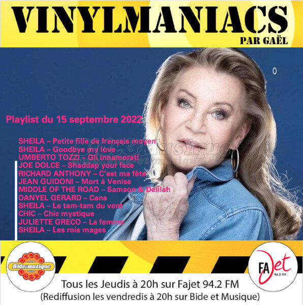 Vinylmaniacs - Emission n226 (15 septembre 2022)