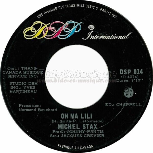 Michel Stax - Oh ma Lili