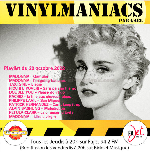Vinylmaniacs - Emission n231 (20 octobre 2022)