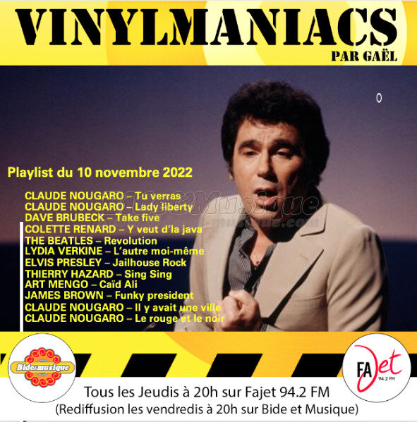 Vinylmaniacs - Emission n234 (10 novembre 2022)
