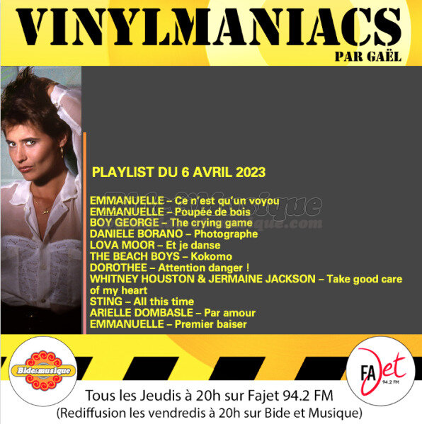 Vinylmaniacs - Emission n�254 (6 avril 2023)