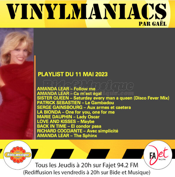 Vinylmaniacs - Emission n�259 (11 mai 2023)
