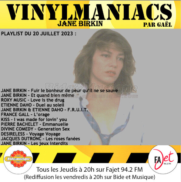 Vinylmaniacs - Emission n269 (20 juillet 2023)