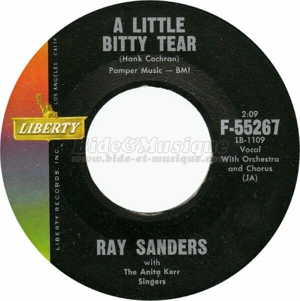 Ray Sanders with the Anita Kerr Singers - A little bitty tear