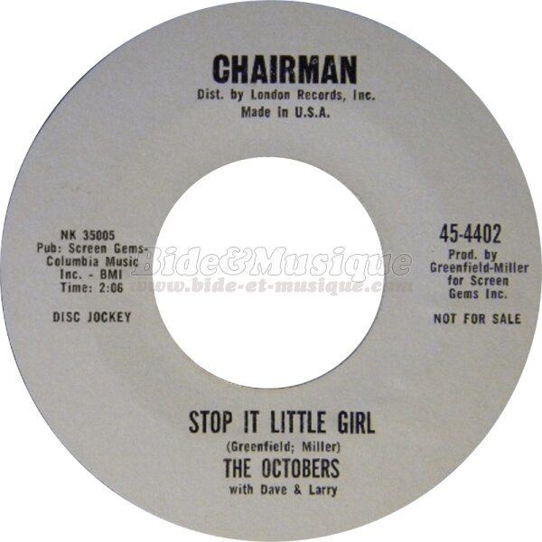 The Octobers with Dave and Larry - Stop it little girl