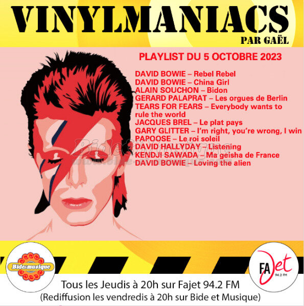 Vinylmaniacs - Emission n�275 (5 octobre 2023)