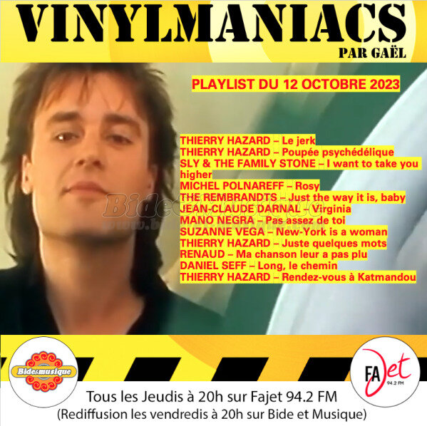 Vinylmaniacs - Emission n276 (12 octobre 2023)