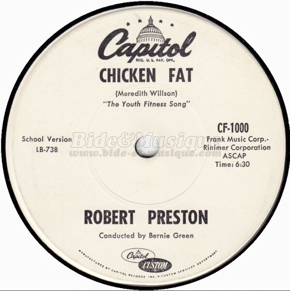 Robert Preston - Chicken fat