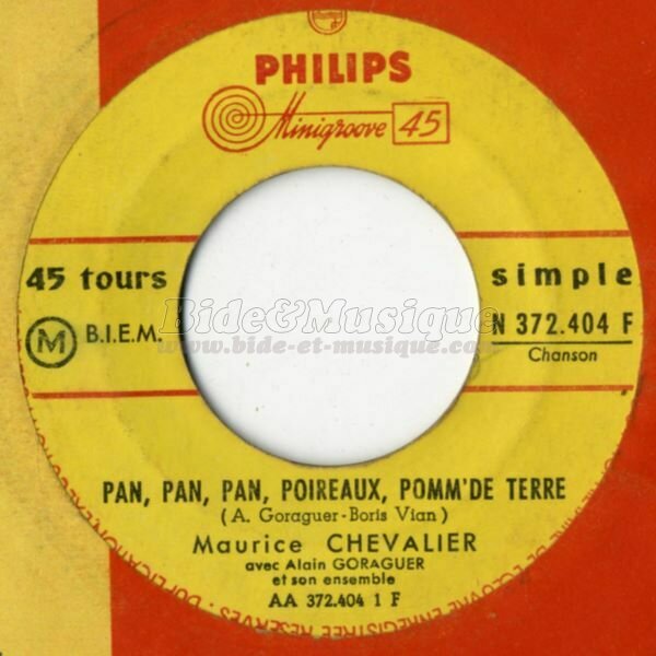 Maurice Chevalier - Pan, pan, pan, poireaux, pomm' de terre