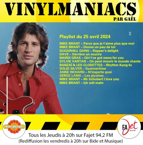 Vinylmaniacs - Emission n303 (25 avril 2024)