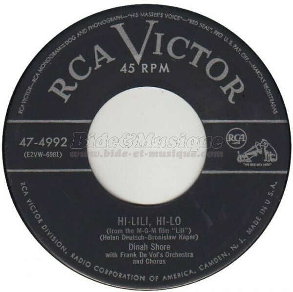Dinah Shore - Hi Lili Hi Lo
