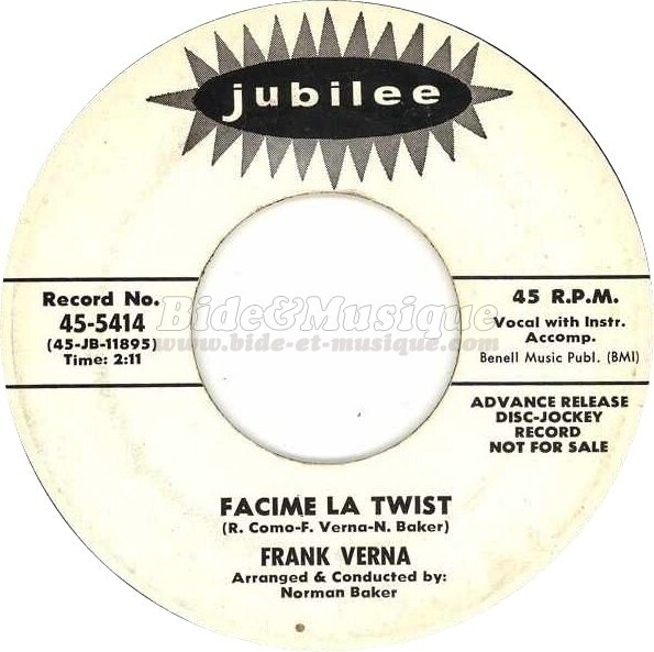 Frank Verna - Facime la twist