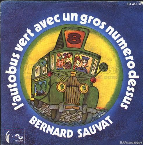 Bernard Sauvat - L%27autobus vert avec un gros num%E9ro dessus