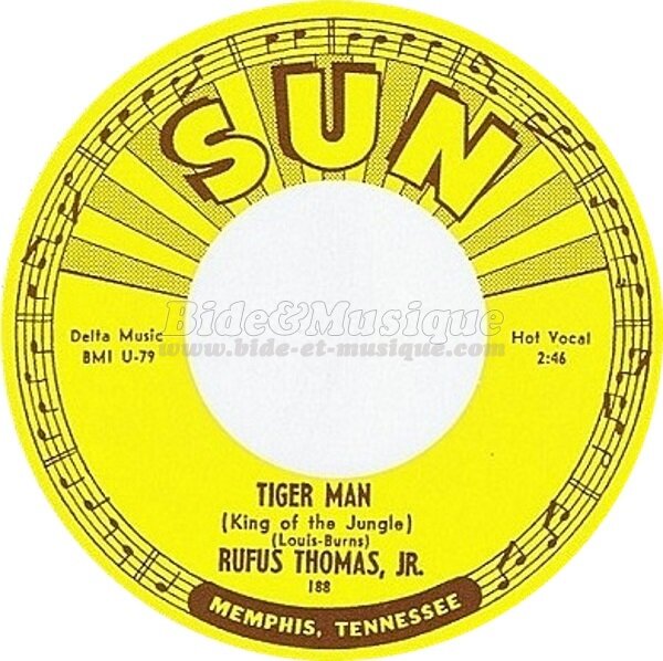 Rufus Thomas - Tiger man (King of the jungle)