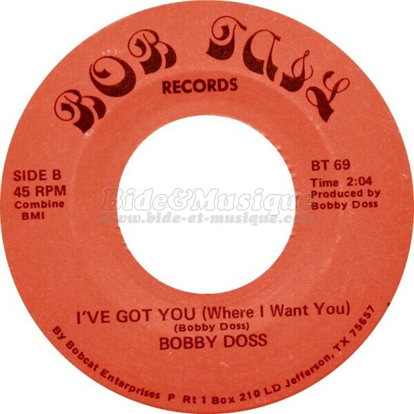 Bobby Doss - I've got you (where I want you)
