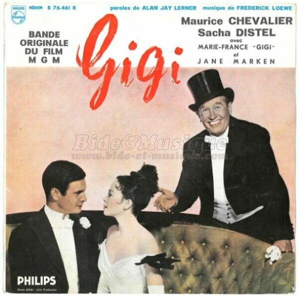 Maurice Chevalier et Sacha Distel - Ann�es cinquante
