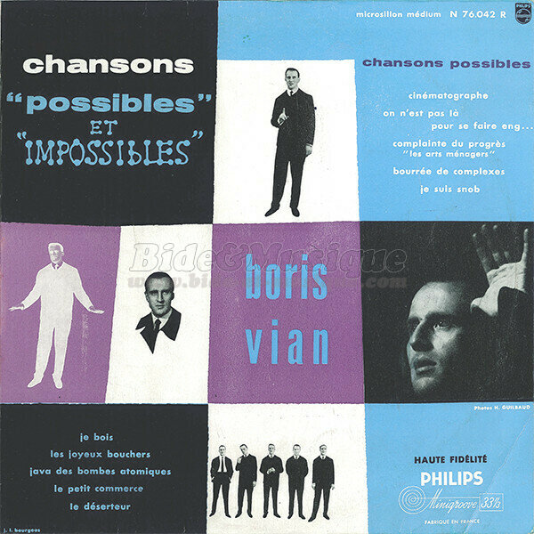 Boris Vian - Je bois
