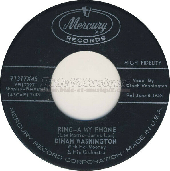 Dinah Washington - Ring-a-my-phone