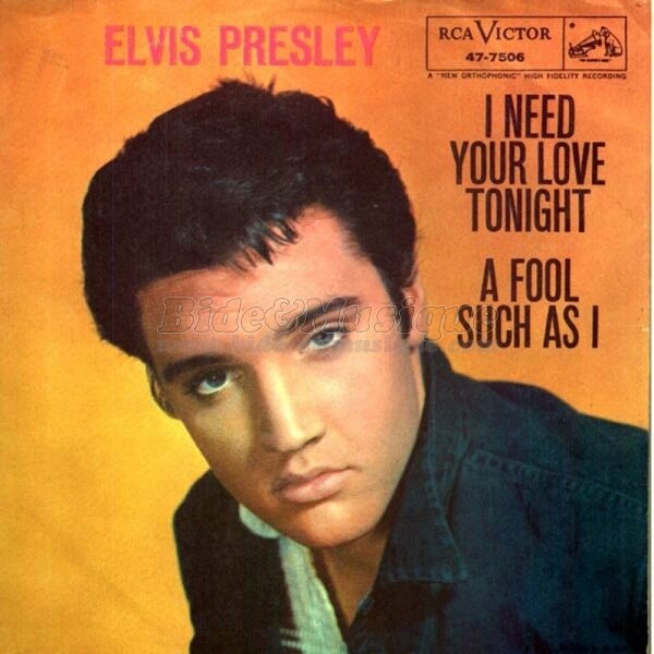 Elvis Presley - I need your love tonight