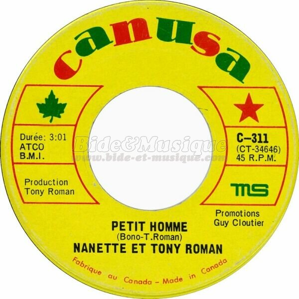 Nanette et Tony Roman - Petit homme