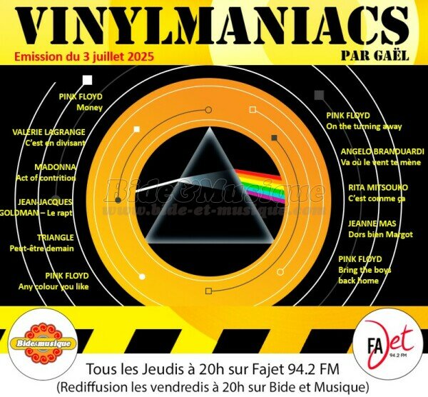Vinylmaniacs - Emission n�352 (3 juillet 2025)