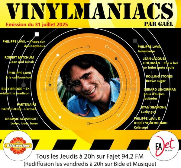 Vinylmaniacs - Emission n�355 (31 juillet 2025)