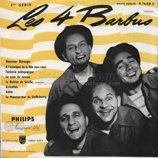 Les Quatre Barbus - Fantaisie p�dagogique