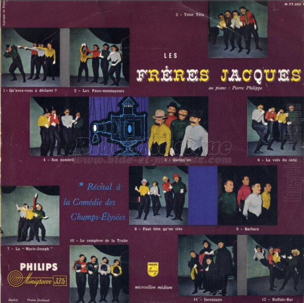 Fr�res Jacques, Les - Ann�es cinquante