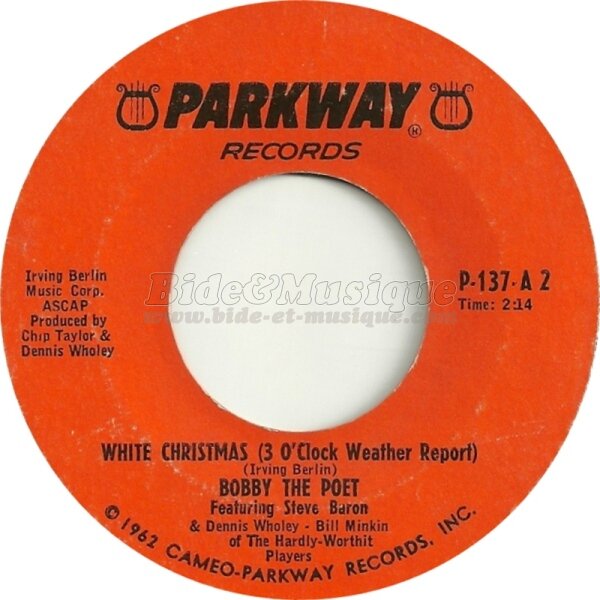 Bobby the Poet - White Christmas (3 o'clock weather report)