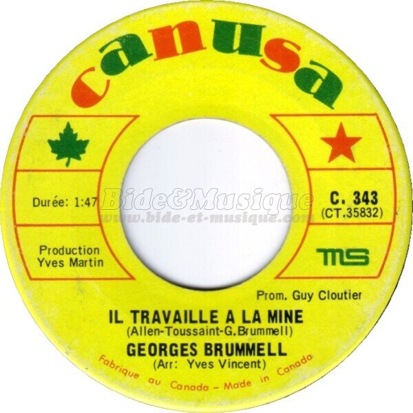 Georges Brummell - Il travaille %E0 la mine