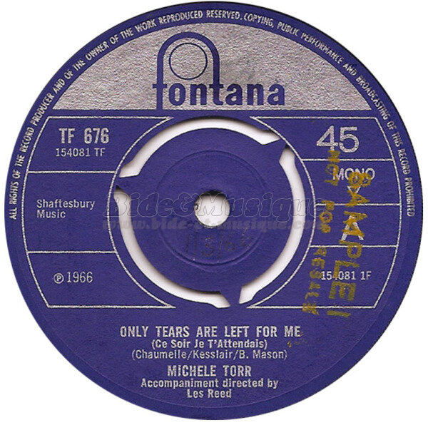 Mich%E8le Torr - Only tears are left for me