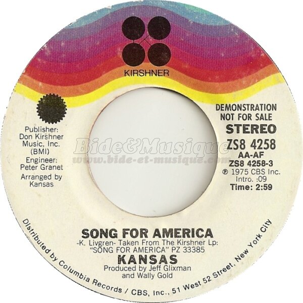 Kansas - Song for America (single edit)