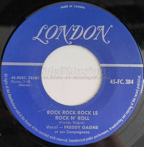 Freddy Gagn%E9 - Rock%2C rock%2C rock le rock%27n%27roll