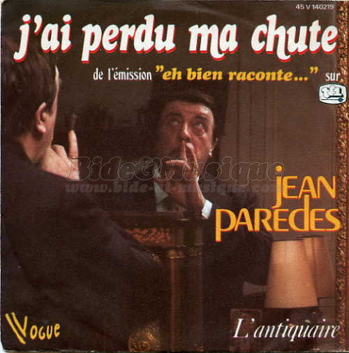 Jean Par�d�s - J'ai perdu ma chute