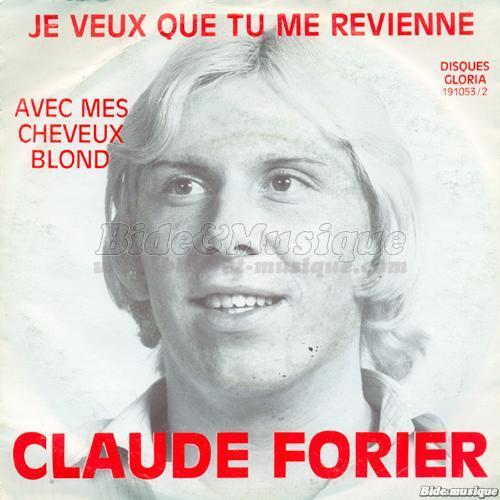 Claude Forier - Avec mes cheveux blond