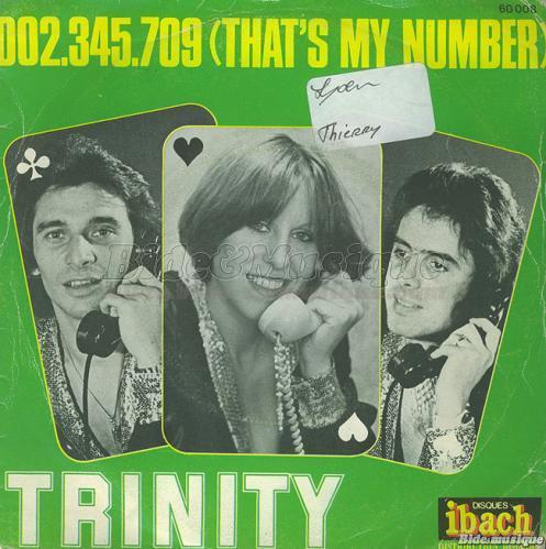 Trinity - 002.345.709 (That's my number)