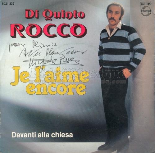 Di Quinto Rocco - Je l%27aime encore