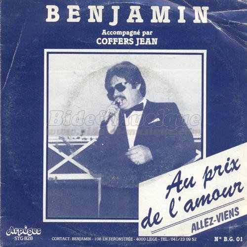 Benjamin %28accompagn%E9 par Jean Coffers%29 - Au prix de l%27amour