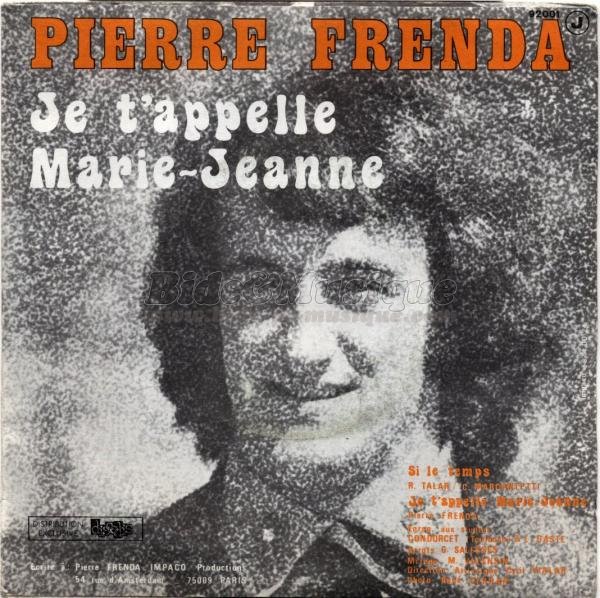 Pierre Frenda - Je t'appelle Marie-Jeanne