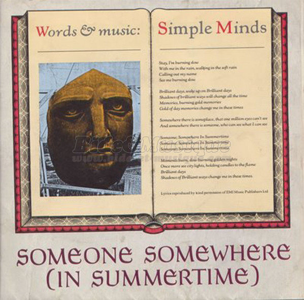 Simple Minds - Someone, somewhere in summertime