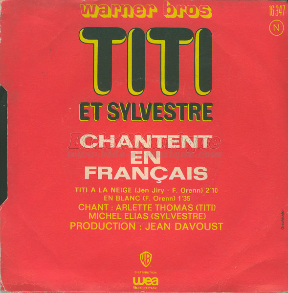 Titi et Sylvestre - En blanc