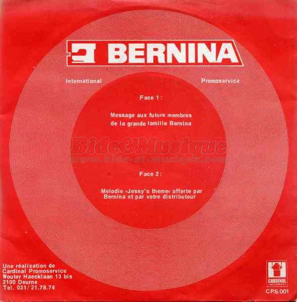 Bernina - Message aux futurs membres de la grande famille Bernina