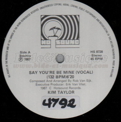 Kim Taylor - Say You'll Be Mine