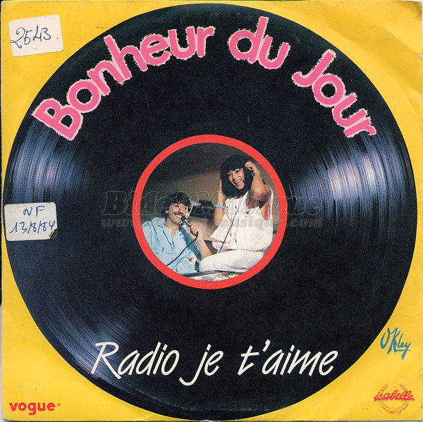 Bonheur du jour - Radio je t'aime